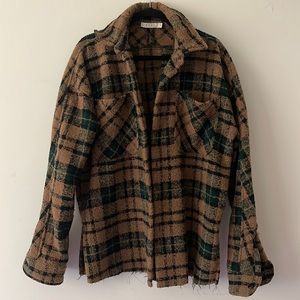 Thick wooven button up sweater